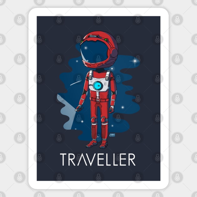 No Man's Sky | Traveller Sticker by Joabit Draws